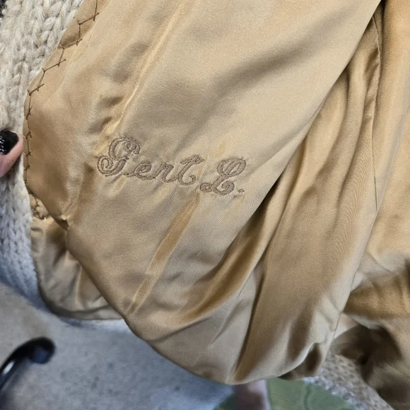 Vtg 70s  Mink Front Sweater Jacket Albert Furs - Picture 11 of 13